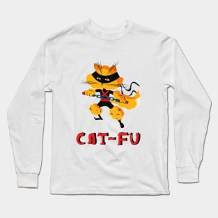 Ninja cat Long Sleeve T-Shirt